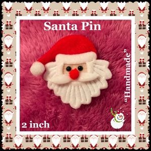 Handmade Santa Pin